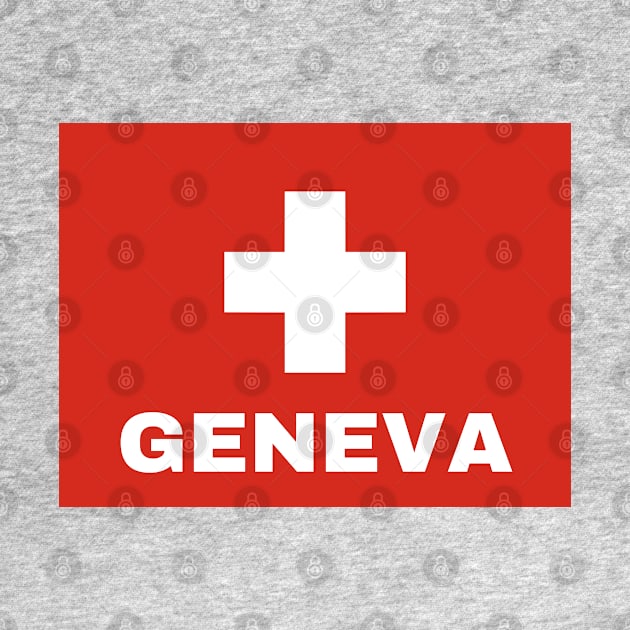 Geneva City in Swiss Flag by aybe7elf